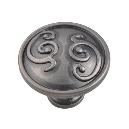 Utopia Alley Roma Cabinet Knob Pewter 1.3 inch HW343PLPT011